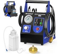 Electric Brake Bleeder Kit 220V Automatic Brake Fluid Bleeder Machine 0.7~2.5 Bar, One Person Operation Pneumatic Vacuum Brake Pressure Bleeder Pump with 52mm Master Cylinder Adapter 1L Oil Bottle