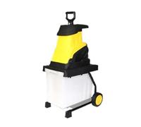 Electric Branch Shredder 2500W High Efficiency Garden Wood Chipper Tree Cutting Crusher 45L Box For Farm Waste Composting Work Powerful Crushing, Low Noise(Package A 10M power)