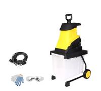 Electric Branch Shredder Compact Home Garden Crusher Fruit Tree Wood Chipper And Powerful Crushing, Low Noise(MDS-AG-SZ2500AL,10M Cord)