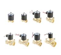 Electric Brass Solenoid Valve 1/4" 3/8" 1/2" 3/4" 1" 2" Normally Closed Normally Open Valve for Water Oil Air 12V 24V 220V 110V(DN10,110V_Normally Closed)