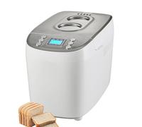 Electric Bread Maker Machine, 15-in-1 Programmable with Delay Timer, Non-Stick Ceramic Pan for Home Baking, Easy to Use, Perfect for Fresh Homemade Bread (White)
