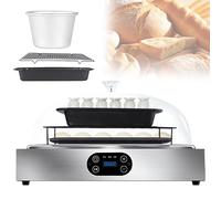 Electric Bread Proofer, Adjustable Humidity & Temperature Fermentation Box, Sourdough Making Tool with 99H Timer and Stainless Steel Double-Layer Liner