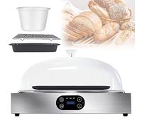 Electric Bread Proofer, Adjustable Humidity & Temperature Fermentation Box, Sourdough Making Tool with 99H Timer and Stainless Steel Double-Layer Liner