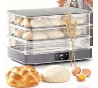 Electric Bread Proofer and Dough Proofing Box with Precise Temperature Control, Automatic Humidity System, Multi-Functional Fermentation Machine for Yogurt and More