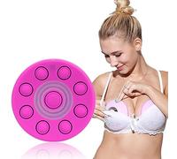 Electric Breast Chest Massager, USB Wireless Breast Massager with Hot Compress Function 3 Levels Portable Bra Enlargement Massager for Anti-Sagging