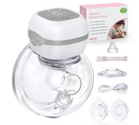 Electric Breast Pump Wearable, Portable Rechargeable Hands-Free Pump, 40dB Ultra Quiet Wireless with 3 Modes 12Levels, Leakproof Design for Nursing Moms at Work, Home, Travel