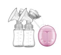 Electric Breastfeeding Pump, Double Suctions Extractor, 7.87x3.74x7.87 inches Quiet Operate Device, Strong Suction Power, Compact Portable Design, for Nursing Mothers Travel Use
