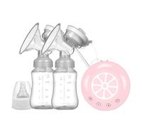 Electric Breastfeeding Pump, Electric Milk Pump - Breast Pump Extractor Pumps with 2 Milk Bottles - Portable Breast Pumps with Multiple Modes, Silent and