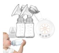 Electric Breastfeeding Pump - Portable Suction Device, Adjustable Nursing Extractor, Quiet Rechargeable Machine (Comfortable Silicone Shield Design) | Hands Free Battery Powered Milk Collector For Mot