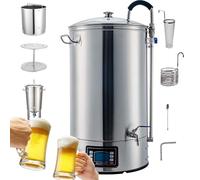 Electric Brewing System, 304 Stainless Steel All in One Brew Kettle with Turbo Cooling and 7-Stage Temperature Control, Suitable for Home and Commercial Brewing 40L