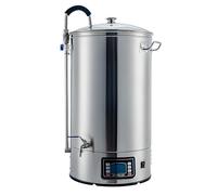Electric Brewing System, Home Beer Brewer W/auto/Manual-Mode Panel, Mash Boil Device 2500W Power 25-100℃ Temp 1-180Min Timer Circulating Pump Recipe Memory Deluxe Edition 30L