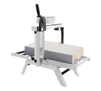 Electric Brick Cutter, Foldable Concrete Saw with Tungsten Carbide Tip, Built-in Scale and Roller Design for Efficient Cutting of Concrete Up to 258mm Thickness