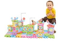 Electric Brick Gear Building Toy - Motor Powered Block Set, Interactive Engineering Kit, Heavy Duty Educational STEM Play | Hands on assembly experience for children creativity logic training