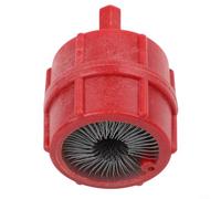 Electric Brush Tool for Battery Terminals with Open Center Design to Fit Threaded Studs and Copper Pipe Deburring Needs (Red (Black (YC-523 BT11))