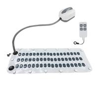 Electric Bubble Bath Mat with Adjustable Bubbles, Portable Spa Massager for Bathtub, Non-Slip Waterproof Full Body Thermal Therapeutic Massage with Suction Cups for Home Relaxation