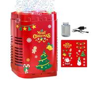 Electric Bubble Machine, Bubble Machine | Automatic Bubble Blower for - Christmas Bubble Machine, Toys, Reusable Outdoor Bubble Machine with Lights for Adults, and
