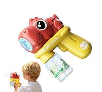 Electric Bubble Machine,Electric Foam Maker with Light - Anti-Leak Hand Bubbles with Dinosaur Design - for Children 3-8 Years Night Birthday