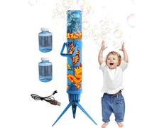 Electric Bubble Machine, Pyrotechnic Bubble Machine | Rechargeable Lighted Blower Bubble Machine | Outdoor Bubble Blower for Bubble Solution for House Warming
