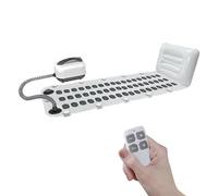 Electric Bubble Massage Mat Portable Massage for Bathtub Bubble Bath Mat Tub Spa Massager with Pillow -Upgraded Suction Cup with Remote Control （ 44.9" x 16.9" White）