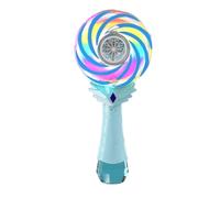 Electric Bubble Wand, Rechargeable Bubble, 5.24 x 3.74 x 9.84 Inches Changing Light Feature, ABS Electronic Wand, Fun Lollipop-Style with Colorful Design, Outdoor Play Toy for Birthday and Carnival