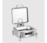 Electric Buffet Oven, Stainless Steel Food Warmers, Adjustable Temperature 35~90°C, 6L/9L Capacity, Slow-down Hydraulics for Holidays and Dinners