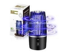 Electric Bug Zapper Mosquito Killer USB Rechargeable 360° UV Mosquito Killer Lamp, Portable Insect Fly Trap with Night Light, Electric Fly Killer for Indoor Outdoor, Home, Garden, Camping, Travel