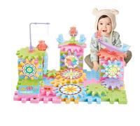 Electric Building Block Toys - Motorized Puzzle Kit, Interlocking STEM Learning Set, Creative Engineering Blocks | Reusable Brain Development Toy, Rotating Mechanism Puzzle For Kids Ages 3+