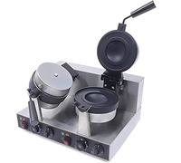 Electric Burger Machine, Commercial Burger Waffle Maker, Non-Stick Electric Panini Press Burger Waffle Maker, 50-300°C Temperature Control Double-Sided Heating(B)