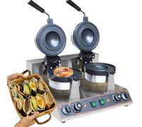 Electric Burger Machine, Electric Hamburger Waffle Maker, 1300W Non-Stick Electric Panini Press, Precise Temperature Control, Double-Sided Heating, 5 Minutes Timer,B