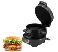 Electric Burger Press and Patty Maker, Multifunctional Kitchen Appliance for Hamburgers, Sandwiches, Steak, and Bacon, Easy to Use and Clean