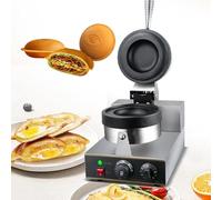 Electric Burger Press and Waffle Maker, Adjustable Temperature 50-300℃ with Non-Stick Pan, Ideal for Home and Commercial Use