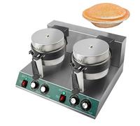 Electric Burger Waffle Maker, 1300W Non-Stick Panini Press with Temperature Control and Timer, Double-Sided Heating for Home and Commercial Use