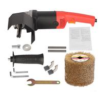 Electric Burnishing Polishing Machine 1400W Electric Drum Sander Polisher Adjustable Speed Wire Drawing Machine (B)