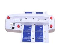Electric Business Card Cutting Machine, 90 x 54 mm Cut Size, 50r/min Speed, Forward/Reverse Design, No Burrs, Efficient for Scrapbooking