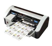 Electric Business Card Cutting Machine, Automatic Cards Cutter with Adjustable Margin, Paper Guillotine Trimmer for Invitations, Memberships, Bookmarks