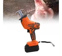 Electric Butchers Saw, Commercial Home Meat Bone Saw Machine, Multifunctional Reciprocating Saw, Hacksaw Handheld Cordless Tools, for Cutting (2.0ah*1, Ostrrze*2)