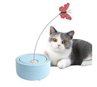 Electric Butterfly Toy - Rotating Cat Infestation, Automatic Pet Stick | Self Playing Fluttering Motion Stimulator Feline Physical Activity Trainer with USB Charging Con