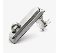 Electric Cabinet Door Plane Lock Stainless Steel Push Button Spring Lock for Distribution Box Industrial Machinery Hardware 1Pcs