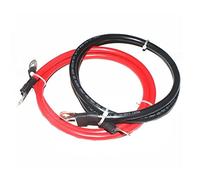 electric cable 1 Pair Battery Cable, 8/6/4/2 AWG Stranded Copper Wire With Lug For Battery Series And Parallel,Solar Inverter,Motorcycle Power Switch ( Size : 80cm length , Color : 6 AWG - 16mm² )