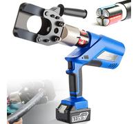 Electric Cable Cutter Hydraulic Crimping Tool 18V, Battery-Powered Wire Cutting Tool for Copper/Aluminum Cables up to 95mm, Ideal for Armored Cable and Heavy-Duty Use