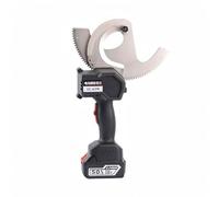 Electric Cable Cutter, Li Battery Ratchet Shear, CuAl Armor Scissors，EC-65M | Alloy Steel Blade for Quick Cutting; Built-in High-Power Pure Copper Motor, 18V/5Ah Dual Batteries, Long Life; Toolbox Incl.