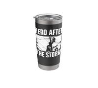 Electric Cable Lineman Hero After The Storm Lineman Stainless Steel Insulated Tumbler
