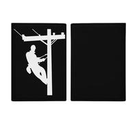 Electric Cable Lineman Travel Passport Wallet Credit Card Holder Cover Case Protector