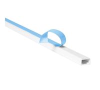 Electric Cable Trunking, Cable Cover Wire Hiders for Wall, Self Adhesive Wire Trunking, Cable Management to Hide 2-3 Power Cords. 25mm x 14mm x 1 Metre. Made in the UK!