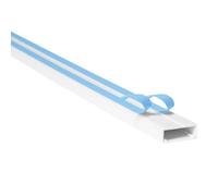 Electric Cable Trunking, Cable Cover Wire Hiders for Wall, Self Adhesive Wire Trunking, Cable Management to Hide 3-4 Power Cords. 38mm x 13mm x 1 Metre. Made in the UK!