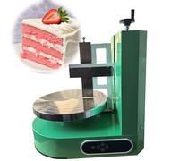Electric Cake Decorating Machine for Shop Dessert, Automatic Icing, 4-12 Inch Cream Spreading Coating Smearing 200W with Adjustable Spatula and LCD Display, Troweling Machines