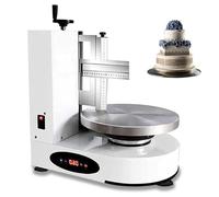 Electric Cake Icing Smoothing Machine, Automatic Cake Coating Tool, 4-12 Inch Dessert Spreading Tool, Silent Turntable, One Click Start for Baking and Decorating