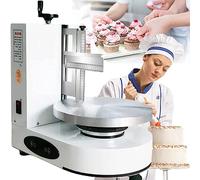 Electric Cake Turntable with Adjustable Smoother for Baking, Frosting, and Decorating at Weddings, Birthdays, and Parties