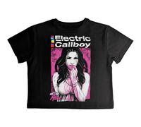 Electric Callboy Women's Eat Me Alive Crop Top in Black | Size: Medium Electric Callboy Black M