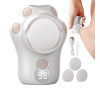 Electric Callus Remover 9.5x7x6.8cm - Foot Rasp Pedicure Tool Heel Rasp with UV Cleaning Compartment | Rechargeable Foot Care for Adults, Women, Men | Accessor